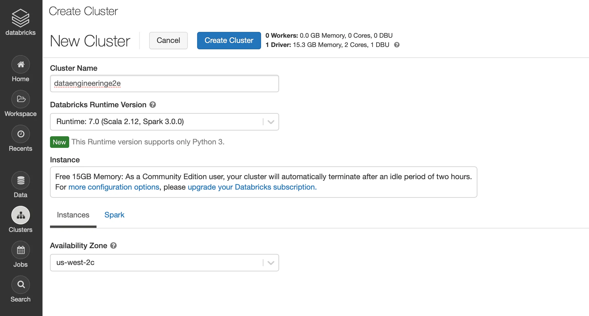 Create_Cluster